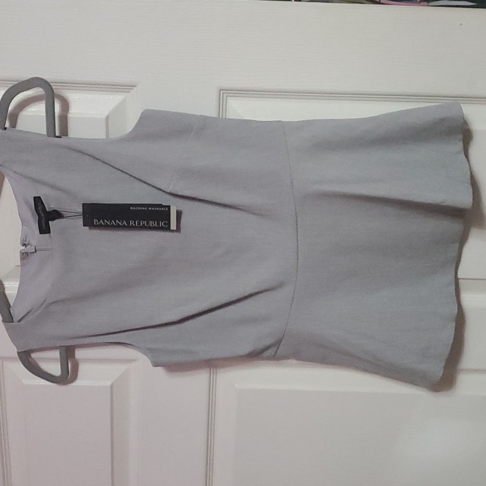 NWT $68. Gray work blouse